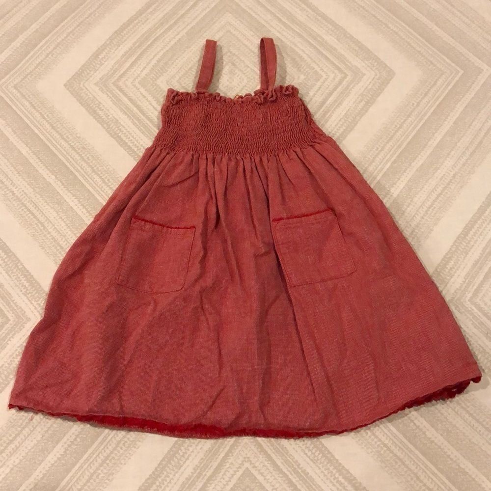 Petit Bateau Red Baby Girl Sundress